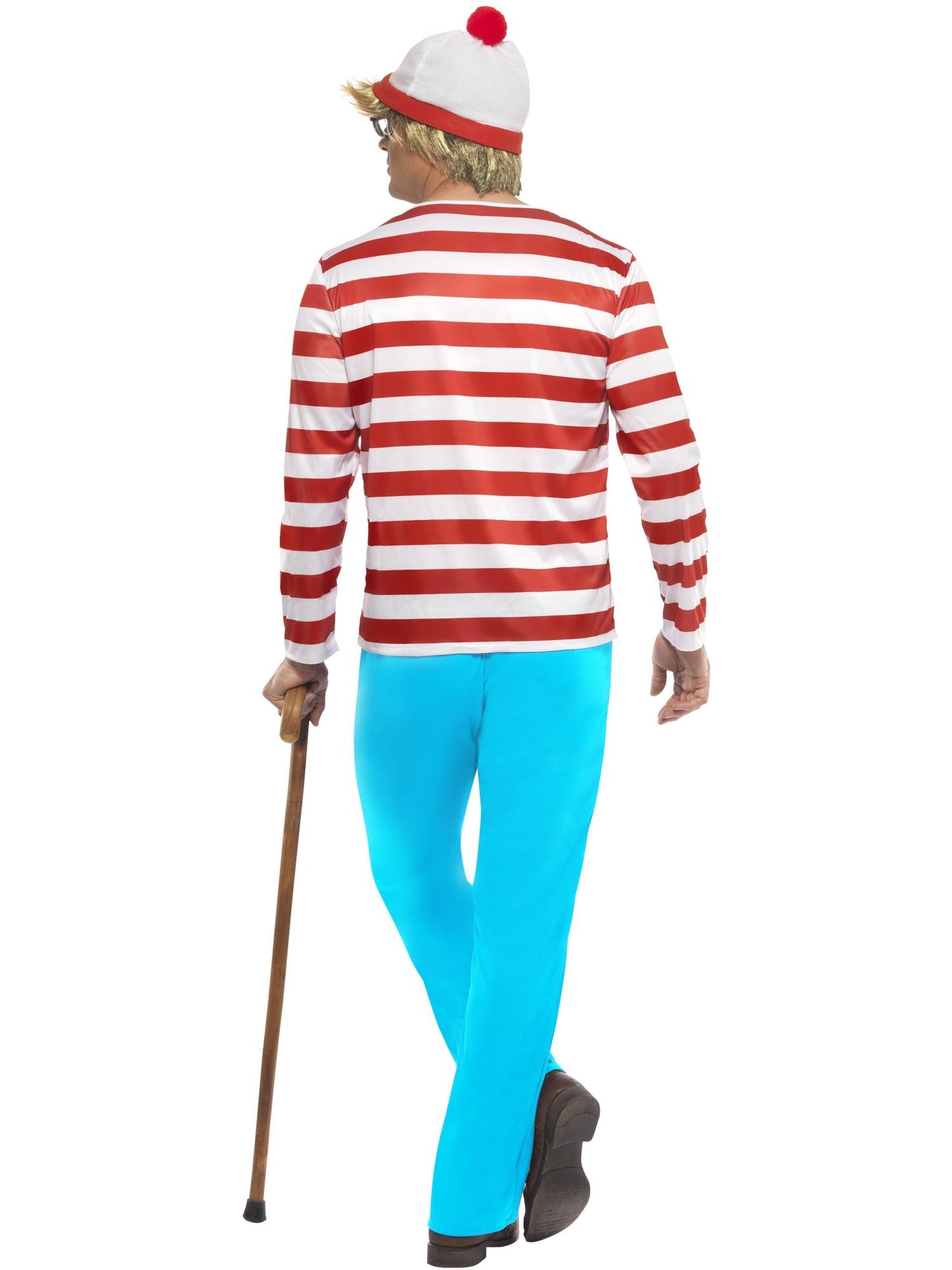 Smiffys Where's Wally? Costume, Red & White CS für Herren