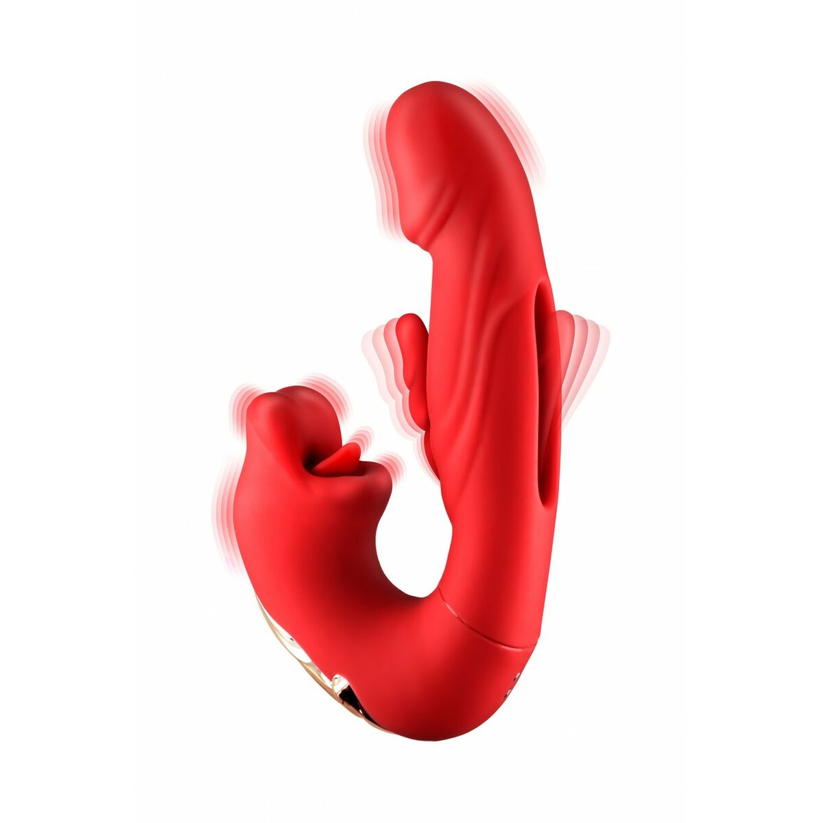 Dual Stimulationsvibrator Yoba Kissy  Rot