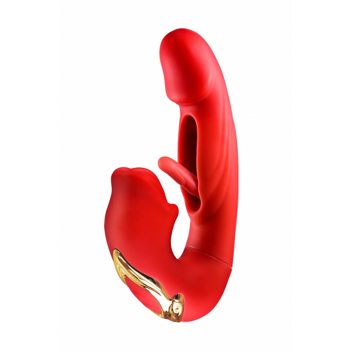 Dual Stimulationsvibrator Yoba Kissy  Rot