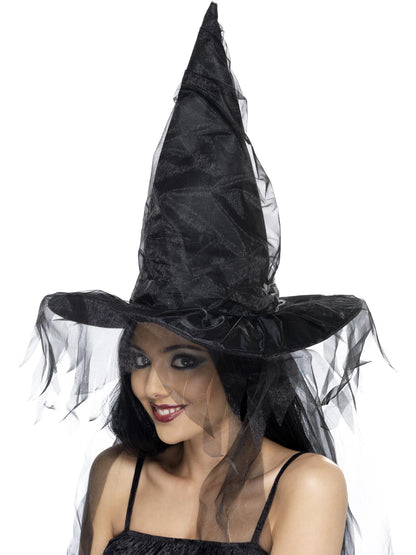 Smiffys Witch's Hat, Black für Damen