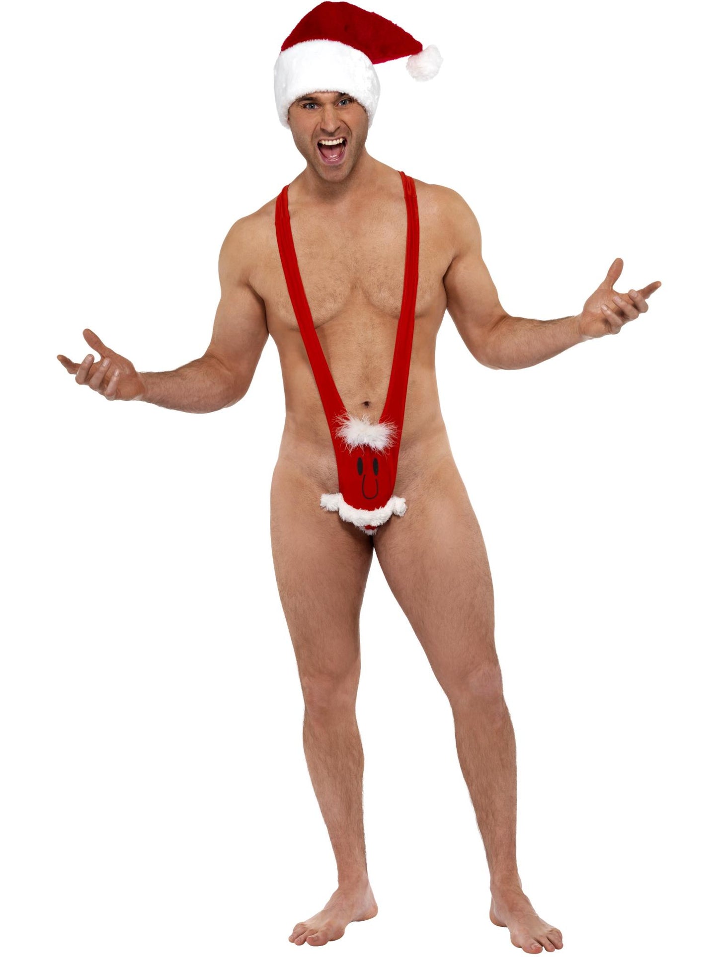 Smiffys Santa Kini, Red CS für Herren