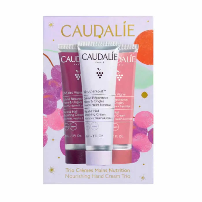 Caudalie Nourishing Hand Cream Trio Set mit 3 Artikeln
