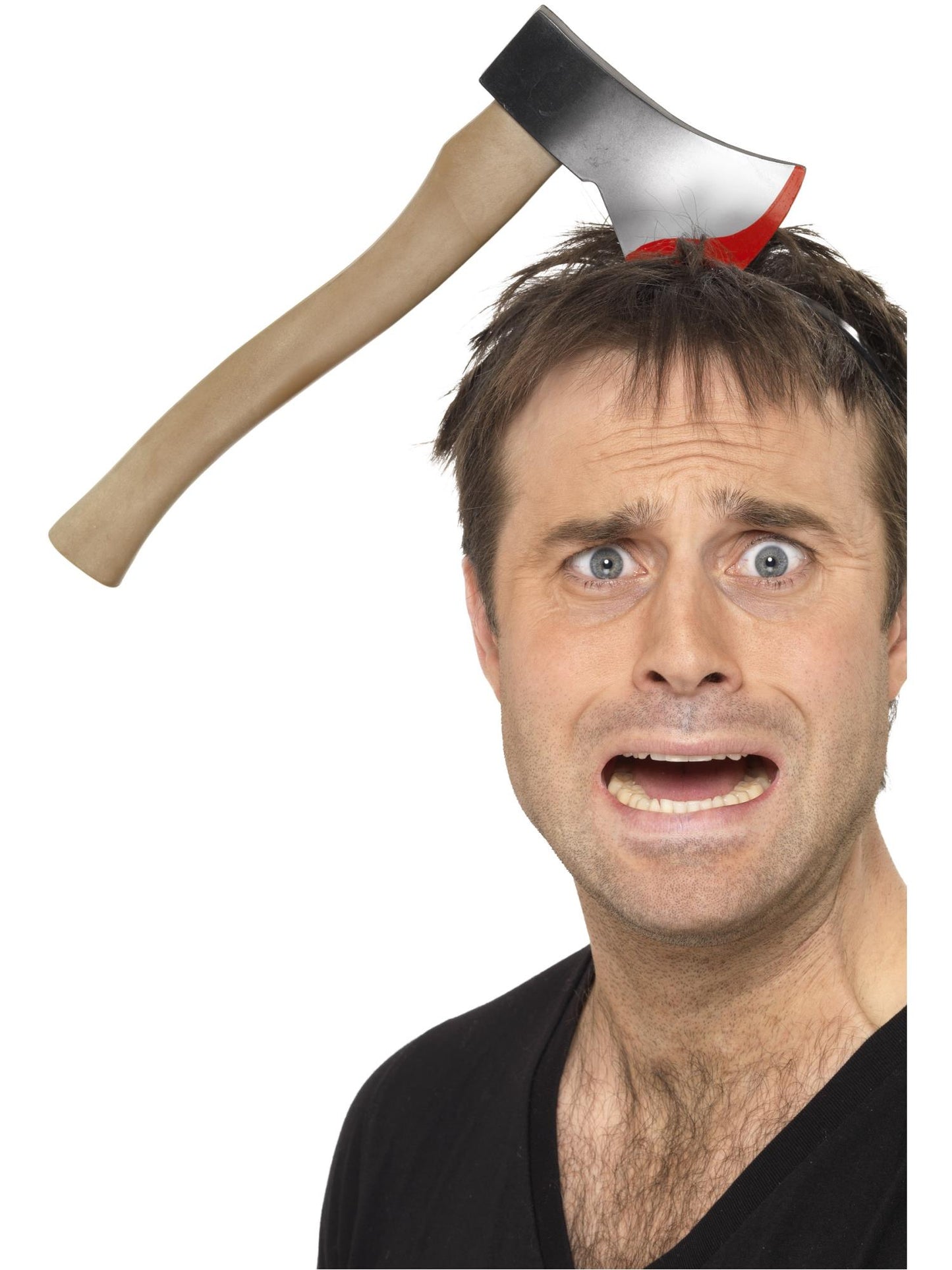 Smiffys Hatchet Through the Head, Silver für Unisex