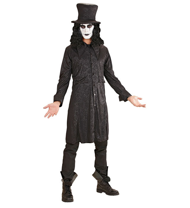 THE RAVEN Weste und Hut in dunklem, elegantem Design für Fasnacht und Karneval