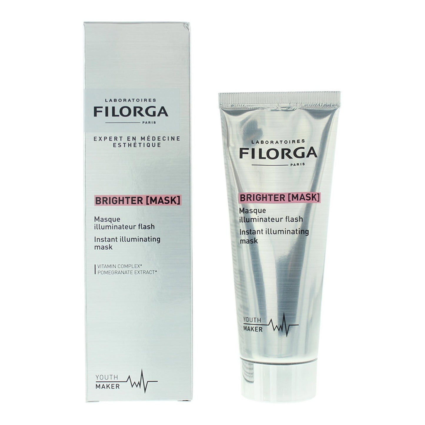 Filorga, Brighter Instant, Aufhellung, Gelmaske, Für das Gesicht, 75 ml