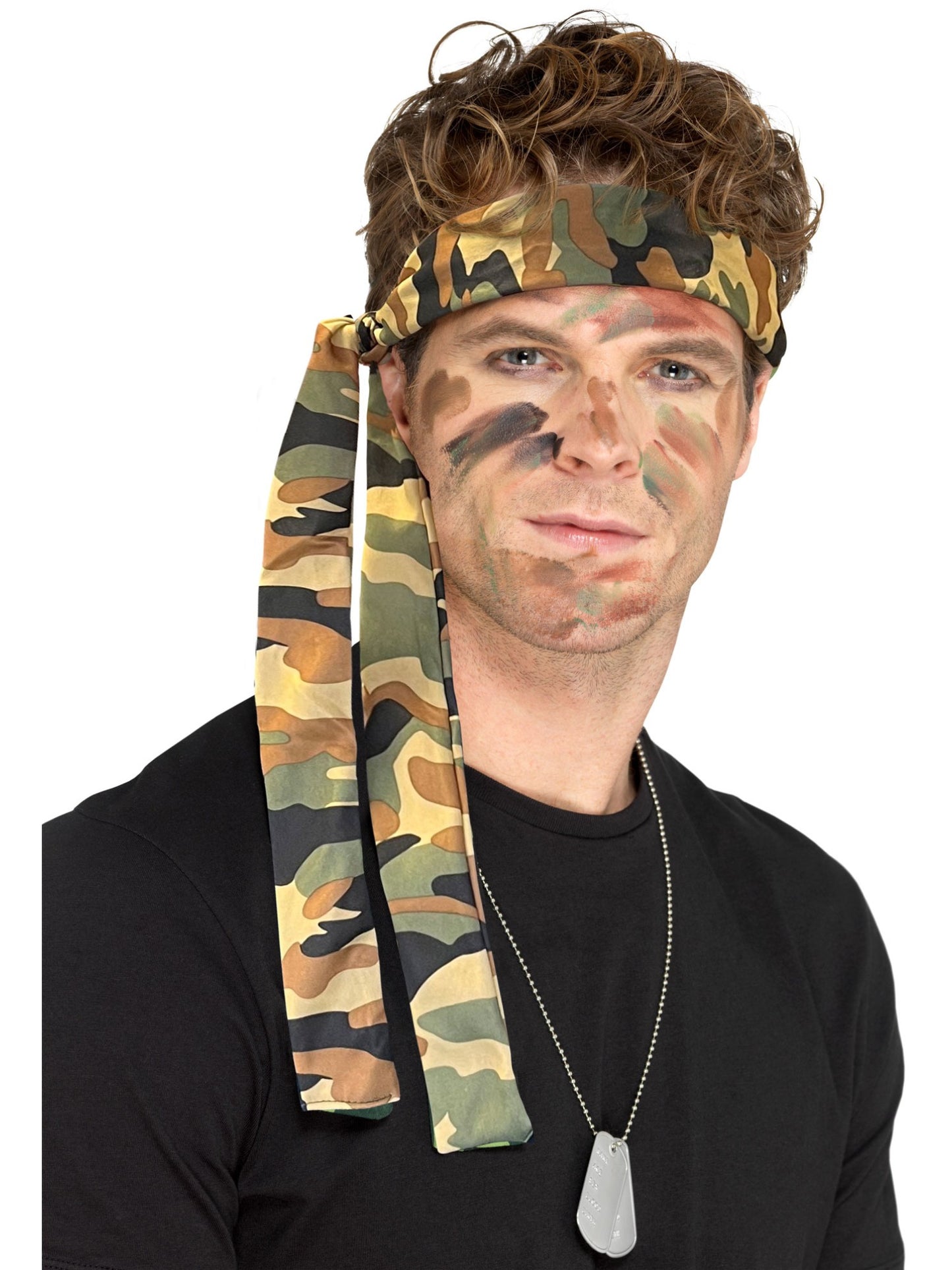 Smiffys Army Headband, Camouflage HA für Unisex