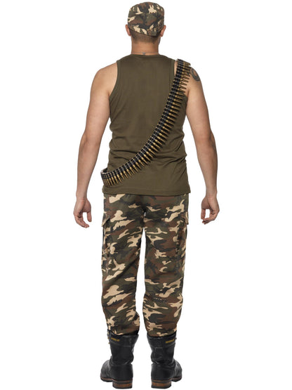 Smiffys Deluxe Khaki Camo Costume, Male, Khaki Green CS für Herren
