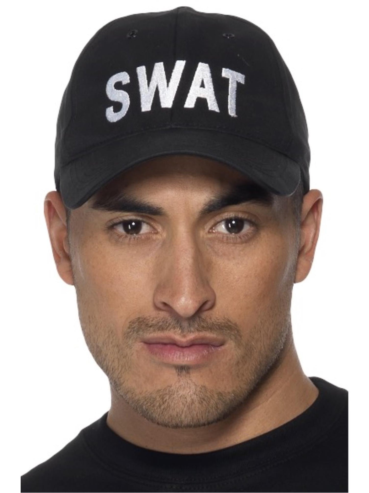 Smiffys COPS&ROBS SWAT Baseball Cap, Black HA für Unisex