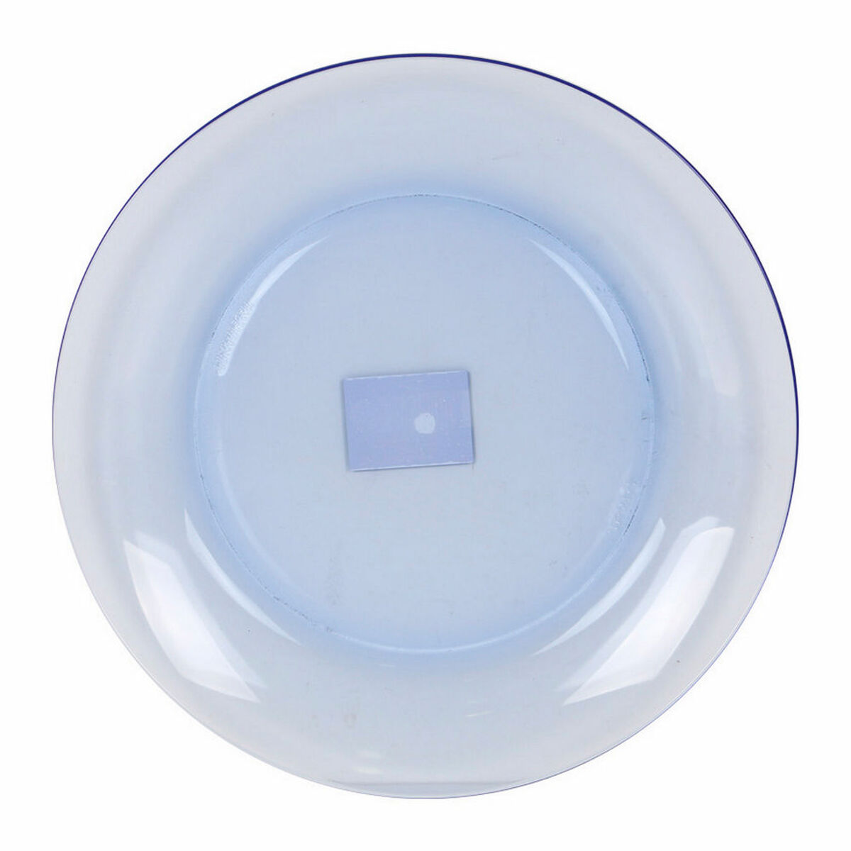 Flacher blauer Duralex Lys Glasteller Ø 23,5 cm