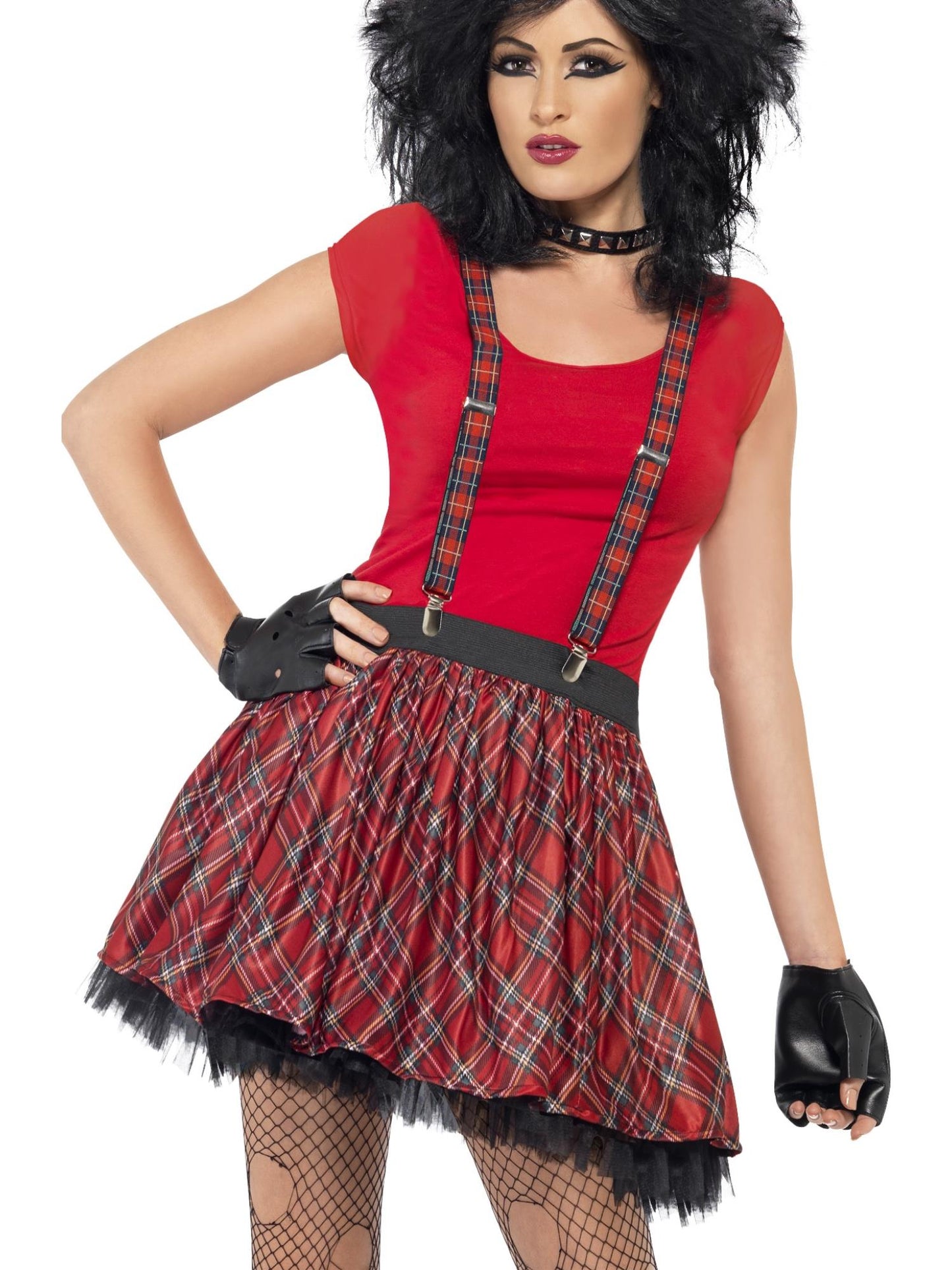 Smiffys Punk Kit, Tartan AC für Damen