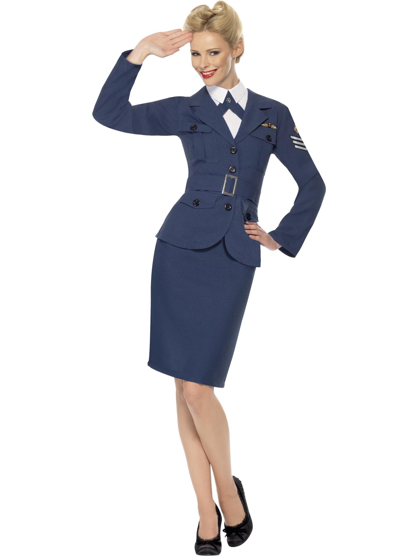Smiffys 1940S WW2 Air Force Female Captain, Blue CS für Damen