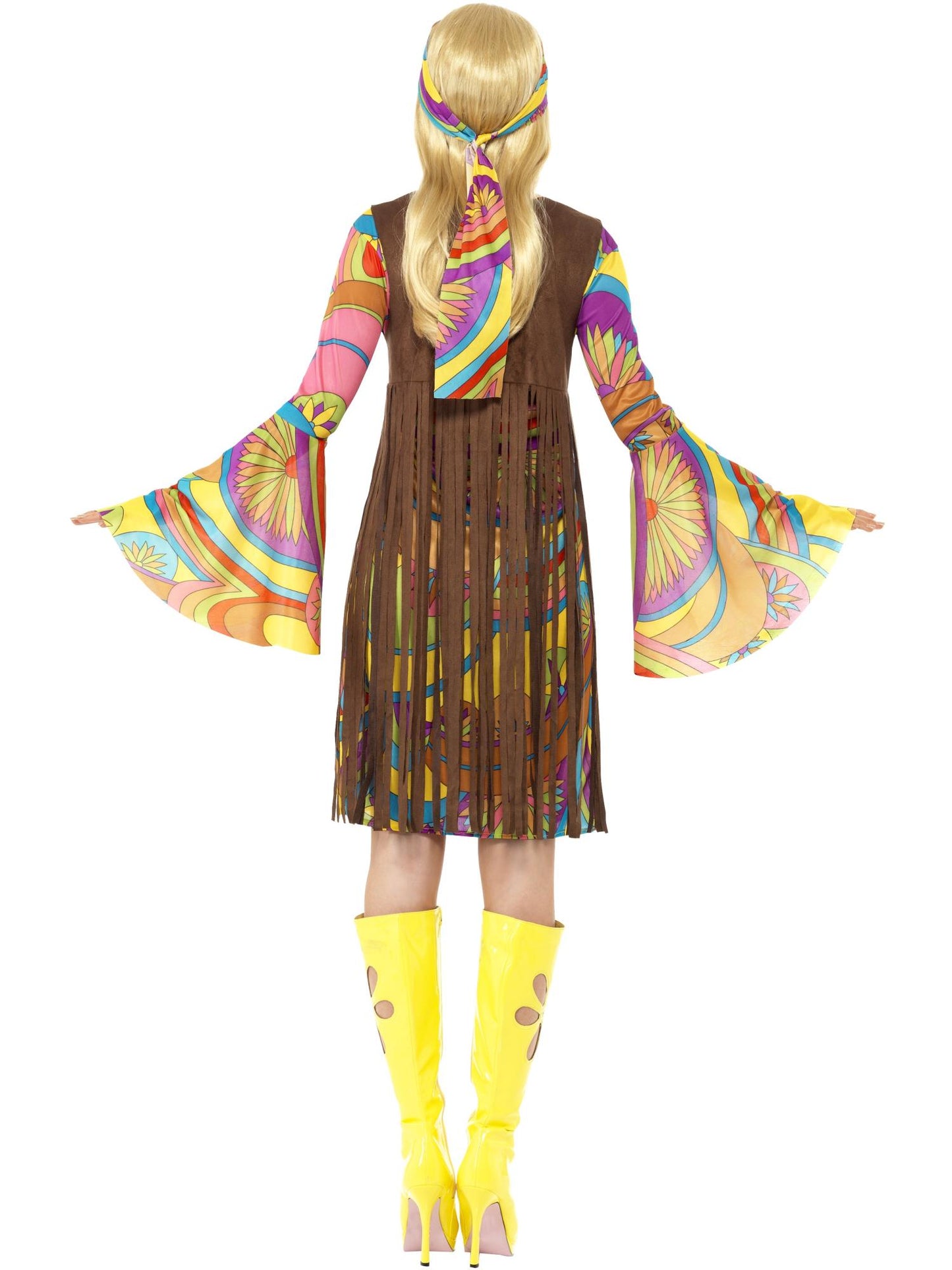 Smiffys HIPPIE 60s Groovy Lady, Brown CS für Damen