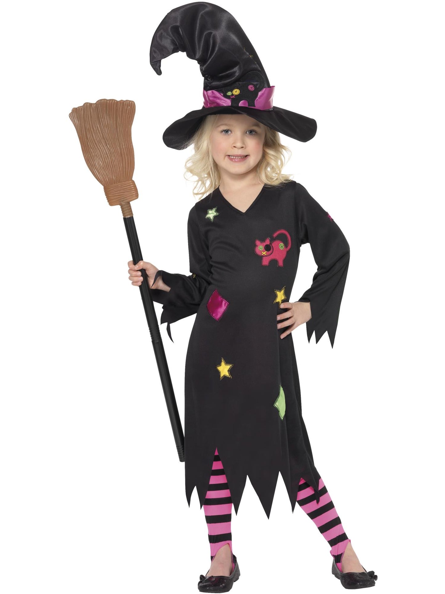 Smiffys Cinder Witch Costume, Black CS für Mädchen