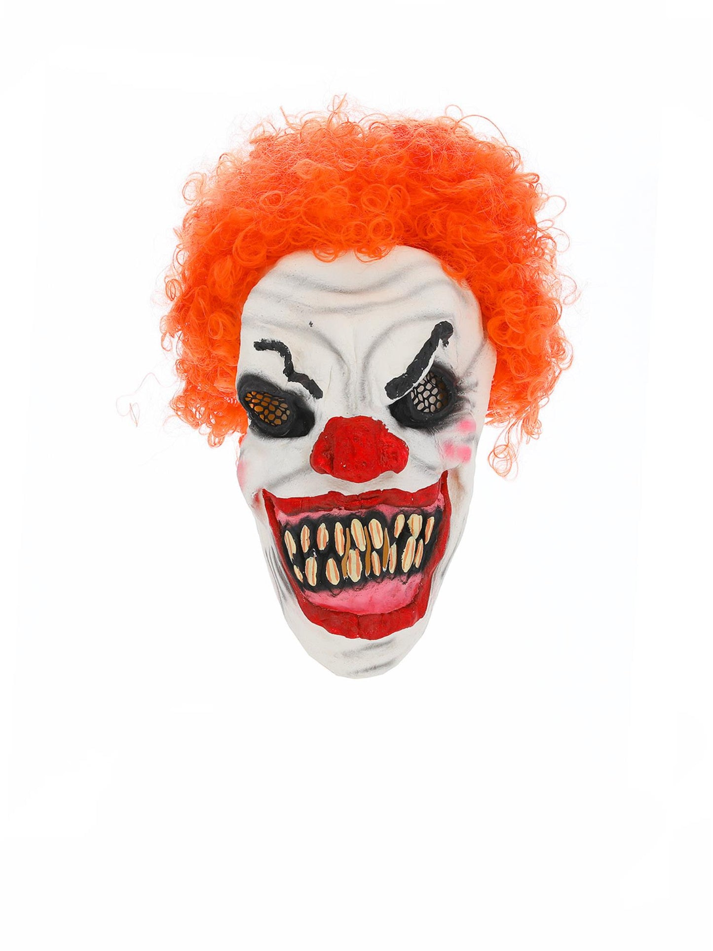 Smiffys Scary Clown Mask, White & Red für Herren