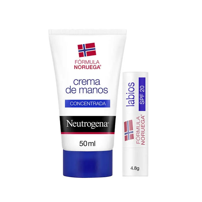 NEUTROGENA NEUTROGENA Handcreme parfümiert 50 ml und Lippenpflege Classic LSF 20 4,8 g Set