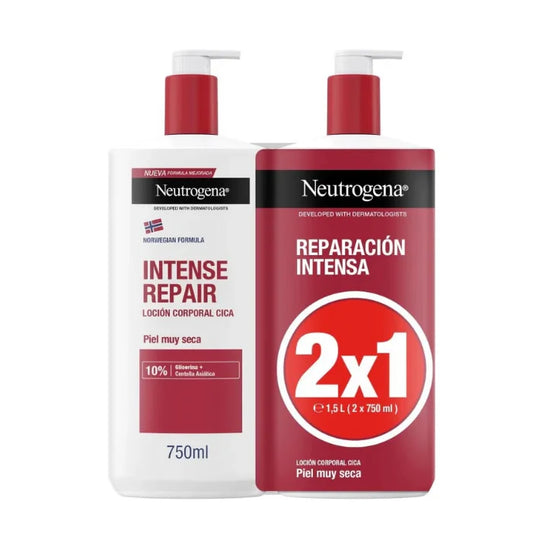 NEUTROGENA NEUTROGENA Intensive Repair Lotion 2 x 750 ml Körperpflege Lotion Bodylotion