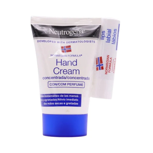 NEUTROGENA NEUTROGENA Concentrated Hand Cream 50 ml Handcreme mit Lip Balm Set