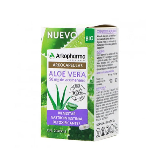 ARKOPHARMA ARKOPHARMA Arkocapsulas Aloe Vera Bio 30 Kapseln Nahrungsergänzung Kosmetik