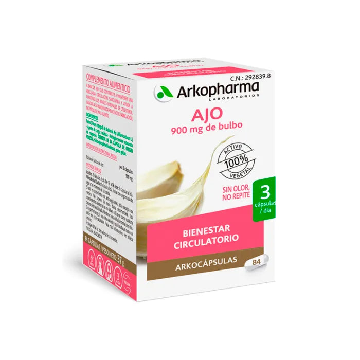 ARKOPHARMA ARKOPHARMA Arkocapsulas Ajo 84 Kapseln Knoblauch Nahrungsergänzung Kosmetik