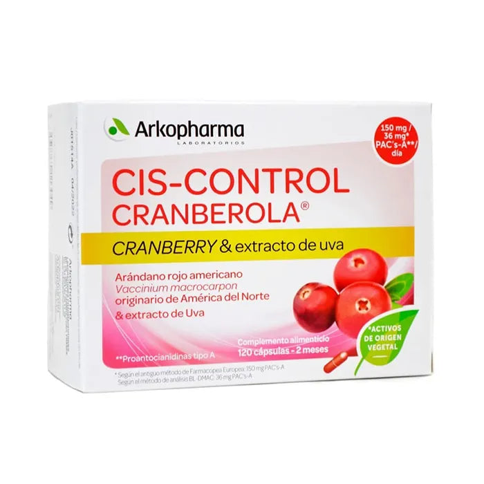 ARKOPHARMA ARKOPHARMA Ciscontrol Cranberola 120 Kapseln Nahrungsergänzungsmittel Kosmetik