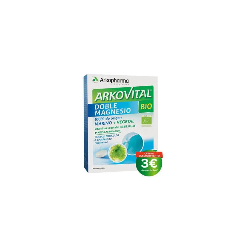 ARKOPHARMA ARKOPHARMA Arkovital Double Magnesium Bio 30 Tabletten Nahrungsergänzung Kosmetik