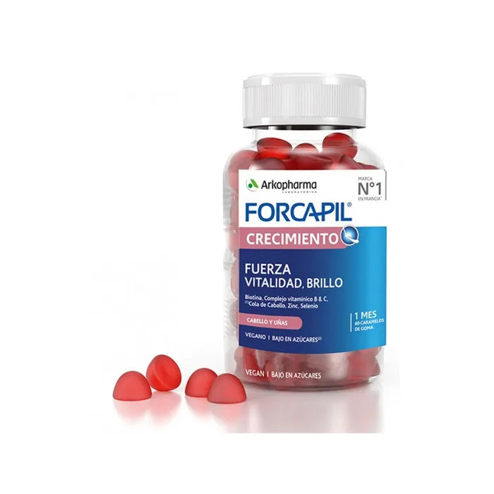 ARKOPHARMA ARKOPHARMA Forcapil Wachstum 60 Gummis Nahrungsergänzung für Haare Kosmetik