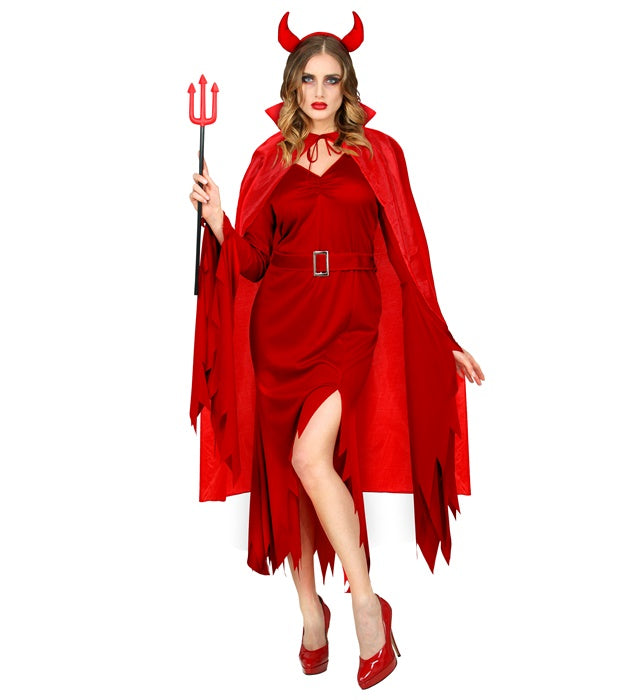 Roter Umhang 115 cm als Kostümzubehör für Fasnacht und Halloween