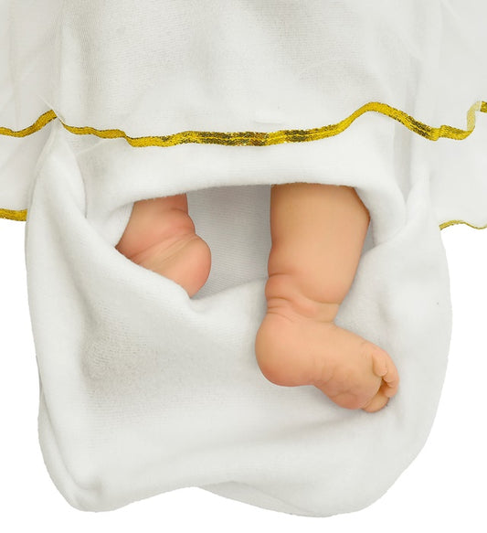 Weisser Engel Schlafsack mit Kapuze als Fasnacht Kostüm