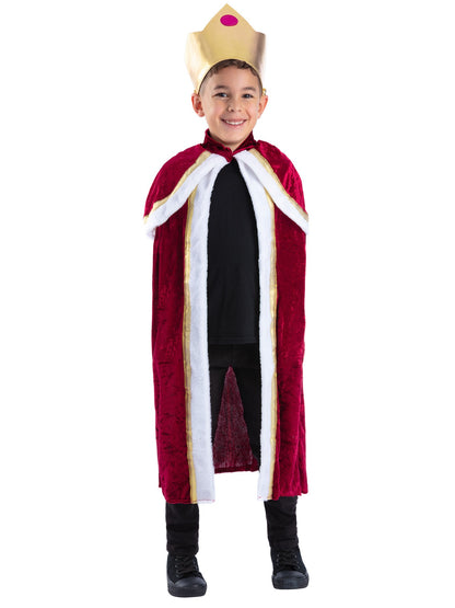 Smiffys NATIVITY Kiddy King Queen Kinderkostüm Purple mit Robe und Krone – Produktansicht