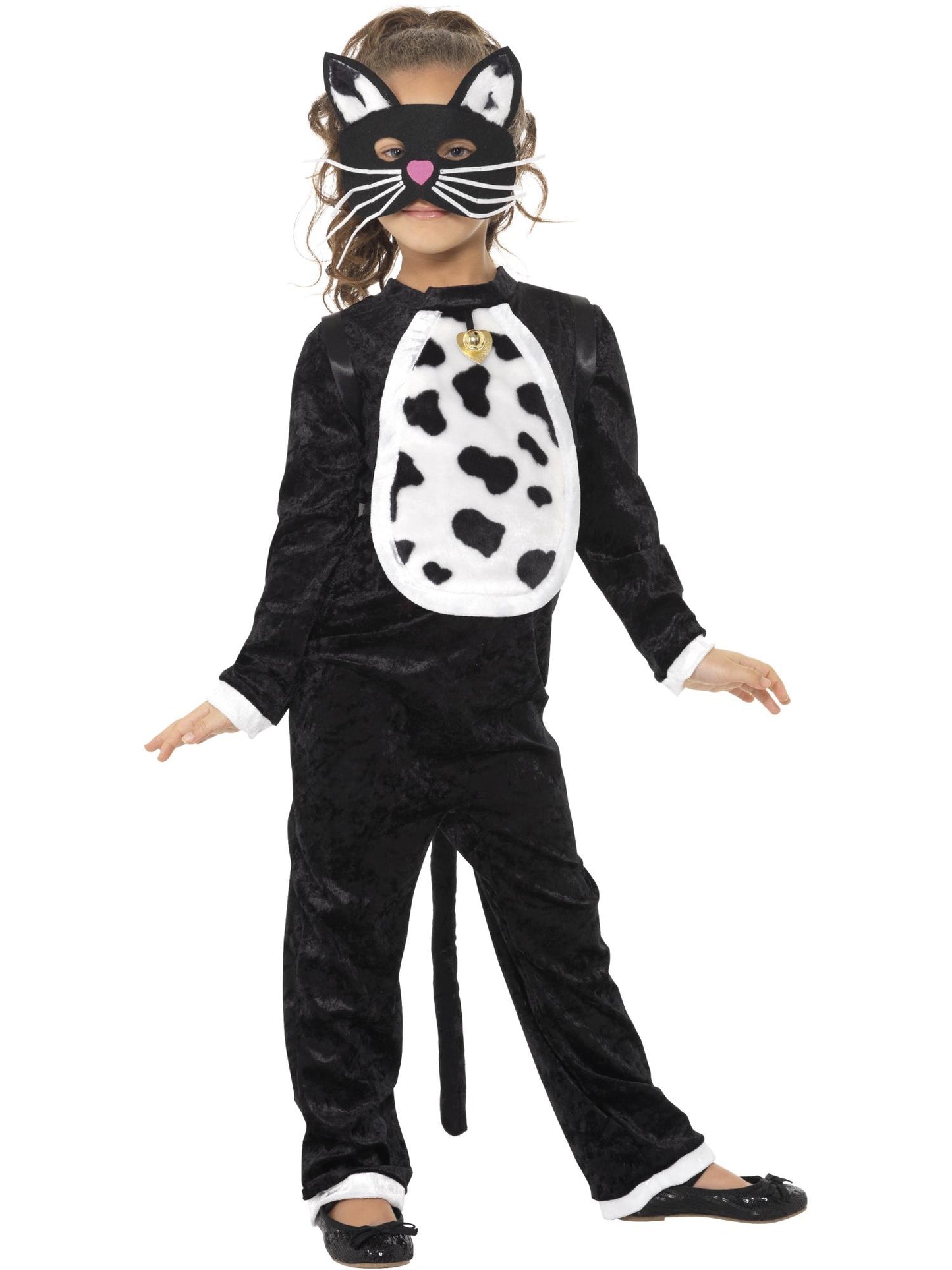 Smiffys Cat Costume, Black CS für Mädchen