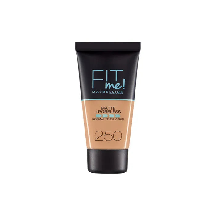 MAYBELLINE Maybelline Fit Me Matte Poreless Foundation 250 Sun Beige Make-up für den Teint