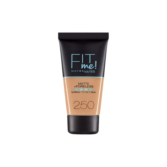 MAYBELLINE Maybelline Fit Me Matte Poreless Foundation 250 Sun Beige Make-up für den Teint