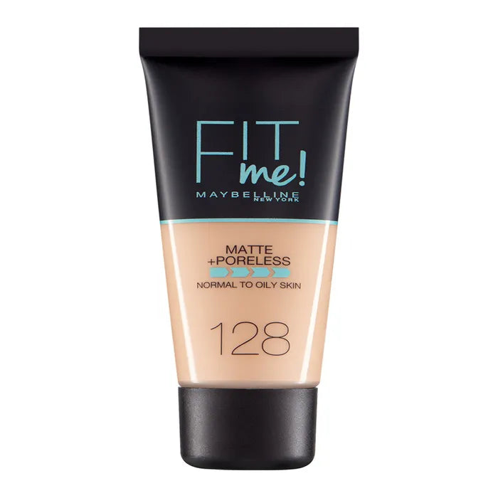 MAYBELLINE Maybelline Fit Me Matte Poreless Foundation 128 Warm Make-up für ein mattes Finish