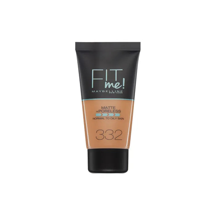 MAYBELLINE Maybelline Fit Me Matte Poreless Foundation 332 Golden Caramel 30 ml