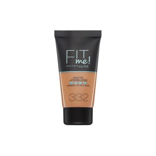 MAYBELLINE Maybelline Fit Me Matte Poreless Foundation 332 Golden Caramel 30 ml