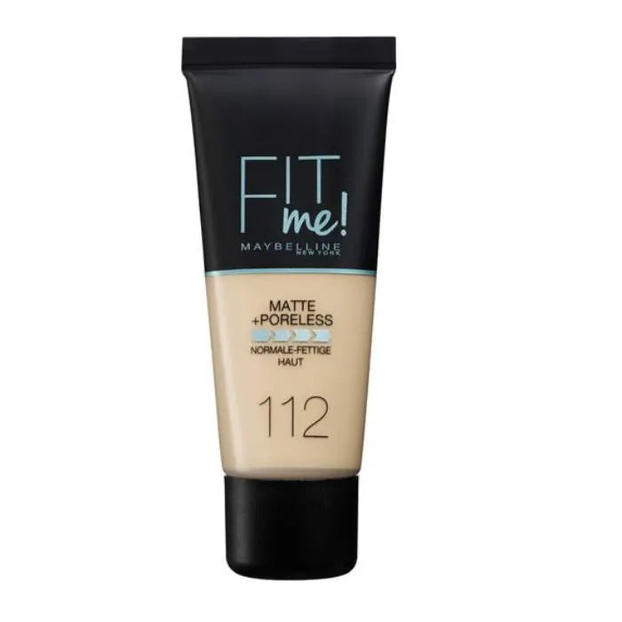 MAYBELLINE Maybelline Fit Me Matte & Poreless Foundation 112 Soft Beige 30 ml