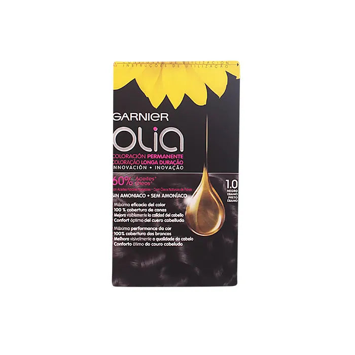 GARNIER GARNIER Olia Permanente Haarfarbe 1,0 Schwarz Ebony Kosmetik