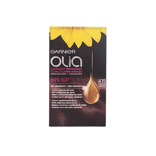 GARNIER Olia Permanente Haarfarbe 4,15 Schokolade