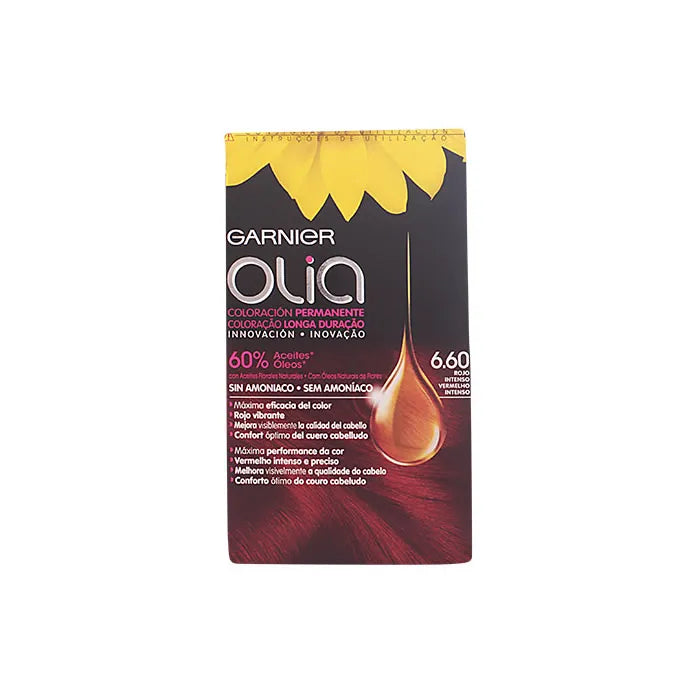 GARNIER Olia Permanent Haarfarbe 6,60 Tiefrot dauerhaft färben Kosmetik