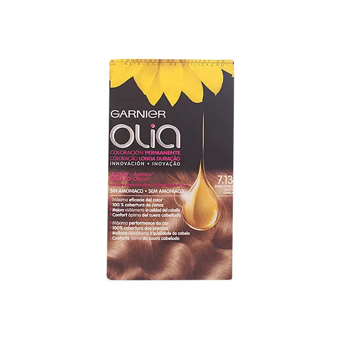 GARNIER GARNIER Olia Permanente Haarfarbe 7,13 Blonde Zimt Haarfärbemittel Kosmetik