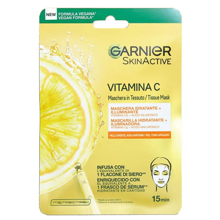 GARNIER GARNIER SkinActive Vitamin C Feuchtigkeits- und Aufhellungsmaske 1 Stück Kosmetik