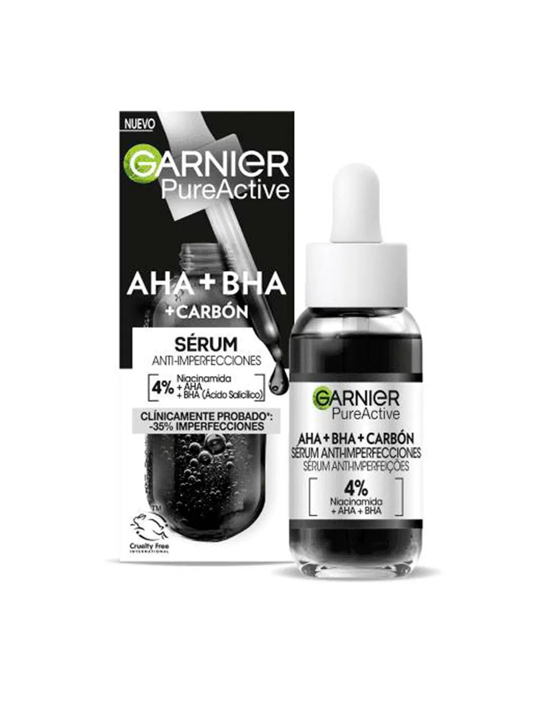 GARNIER GARNIER Pure Active AHA BHA Kohle Serum gegen Unreinheiten 30 ml Kosmetik