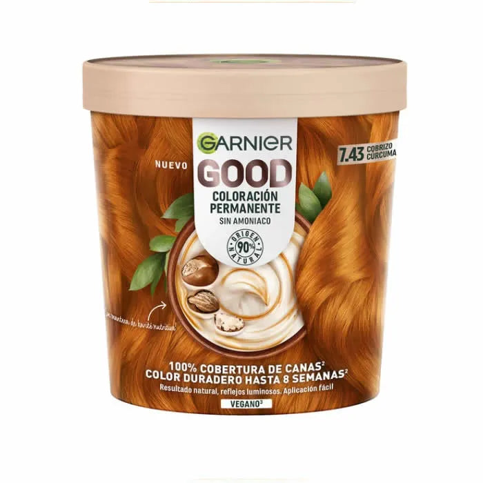 GARNIER GARNIER Good Coloration Permanente ohne Ammoniak 7.43 Kupfer Kurkuma Haarfarbe Kosmetik