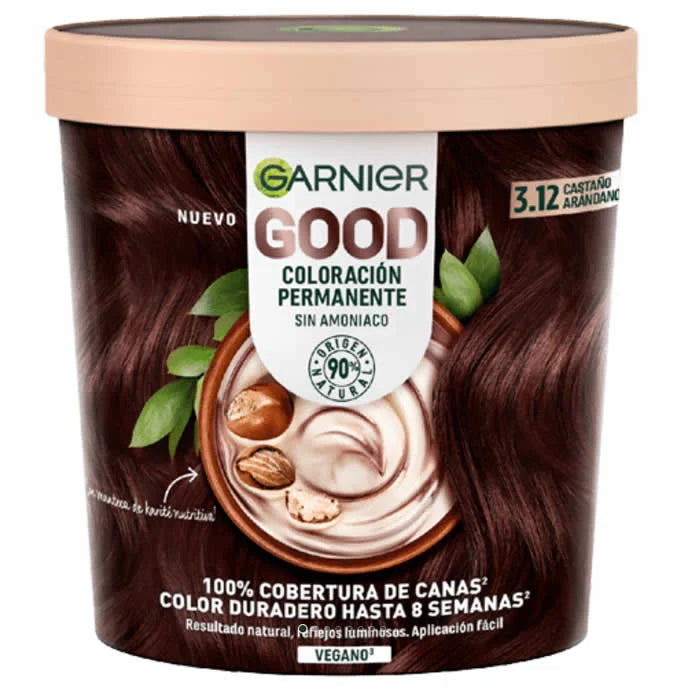 GARNIER GARNIER Good Permanent Haarfarbe 3.12 Cranberry Brown dauerhaftes Haarfärbemittel