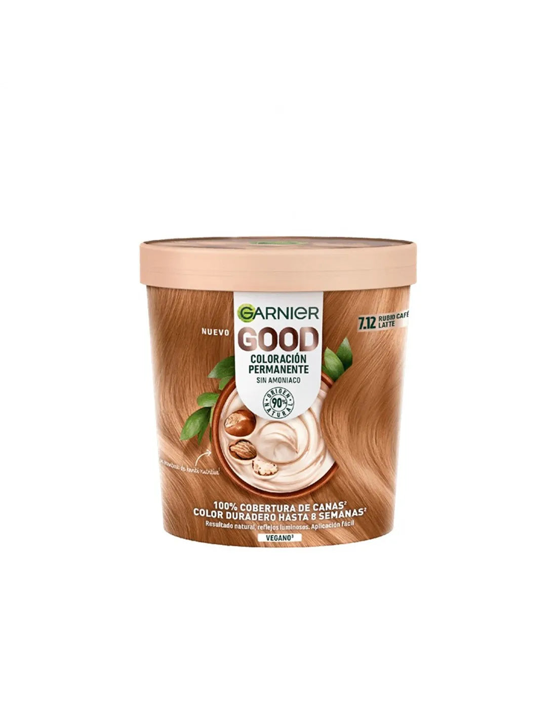 GARNIER GARNIER Good Coloración Permanente Haarfarbe 7,12 Rubio Café Latte 1 Stück Kosmetik