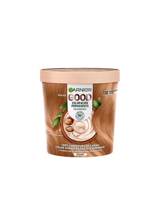 GARNIER GARNIER Good Coloración Permanente Haarfarbe 7,12 Rubio Café Latte 1 Stück Kosmetik