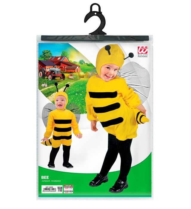 Bienen-Kopfbedeckung für Fasnacht und Karneval mit gelb-schwarzem Design