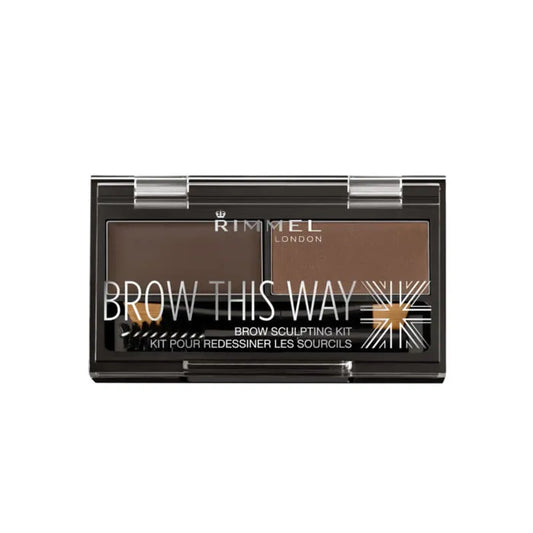 RIMMEL LONDON RIMMEL LONDON Brow This Way Augenbrauen Sculpting Kit 003 Dark Brown Kosmetik