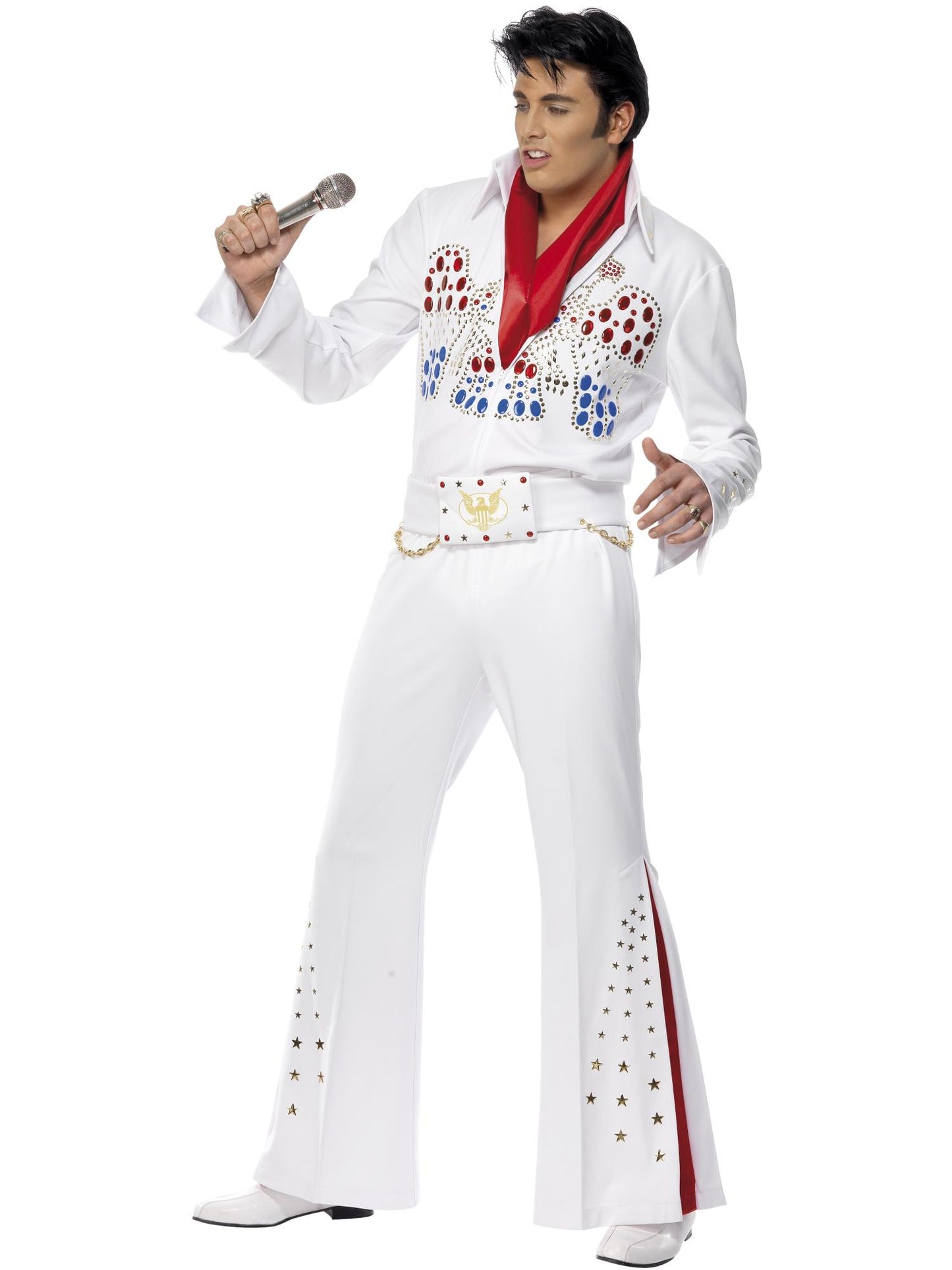 Smiffys ELVISPRES Elvis American Eagle Costume, White CS für Herren