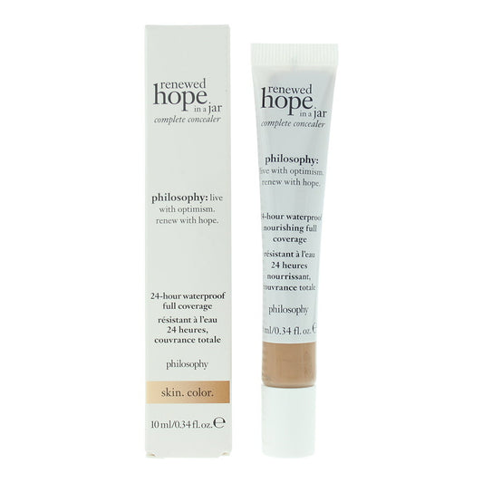 Philosophy Philosophy, Renewed Hope In A Jar, Wasserdicht, Vollständige Abdeckung, Flüssig-Concealer, 6,5, Bräune, 10 ml Regu